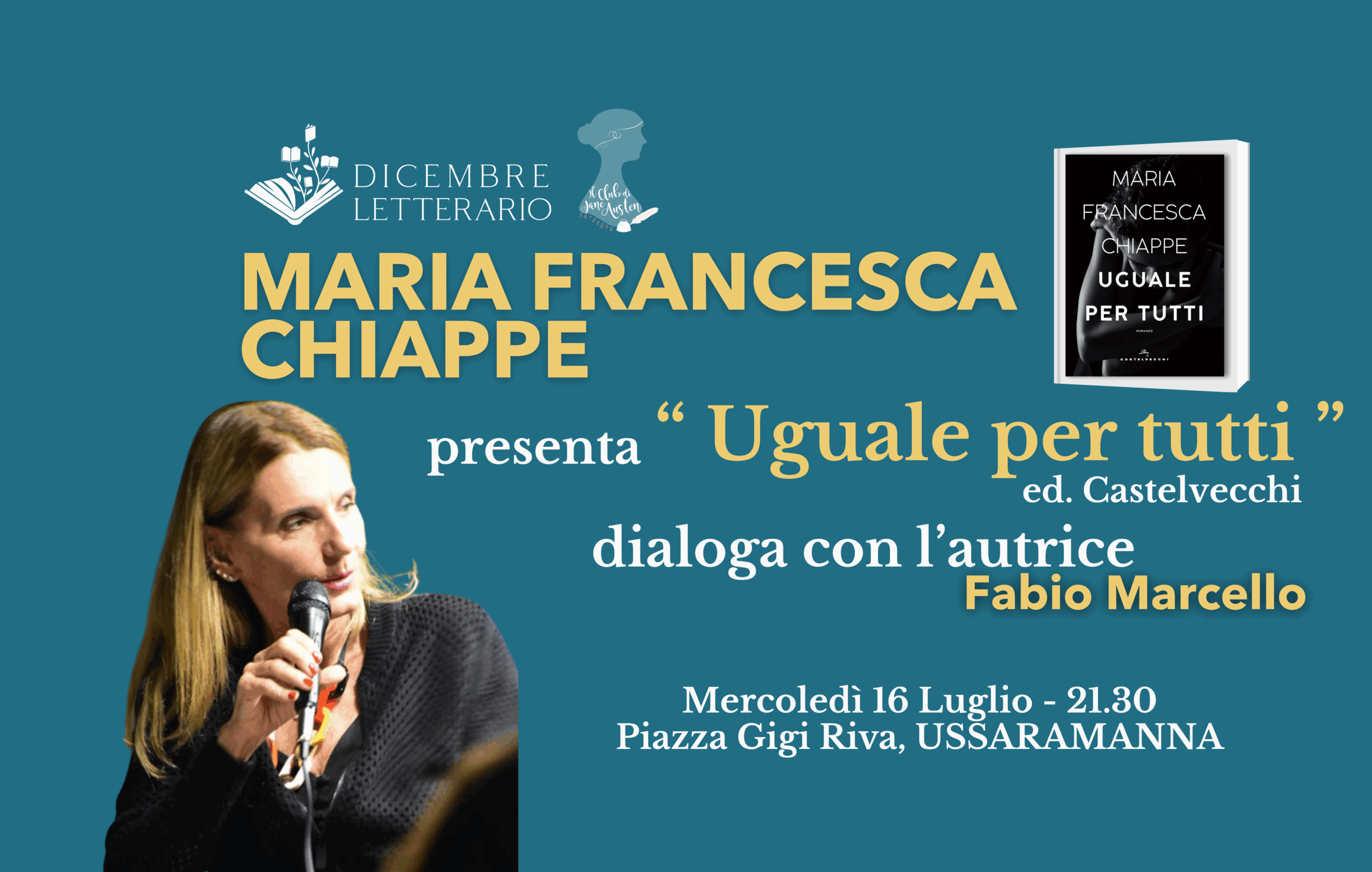 M. Francesca Chiappe presenta “Uguale per tutti”